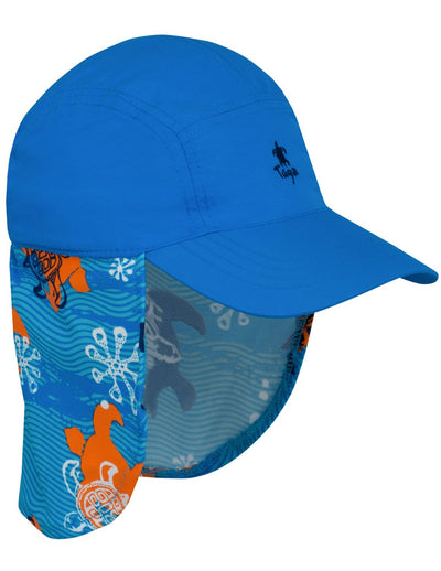 Flap Sun Hat - Blue Roller Tuga