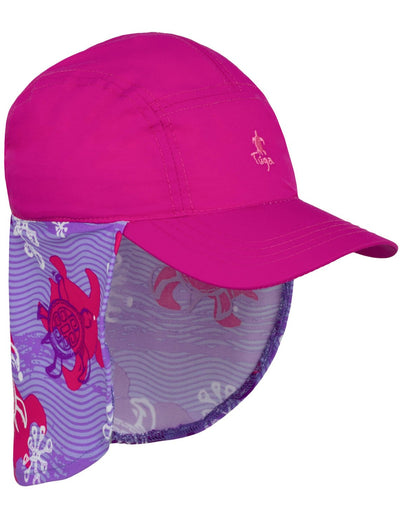 Flap Sun Hat - Purple Wave Tuga
