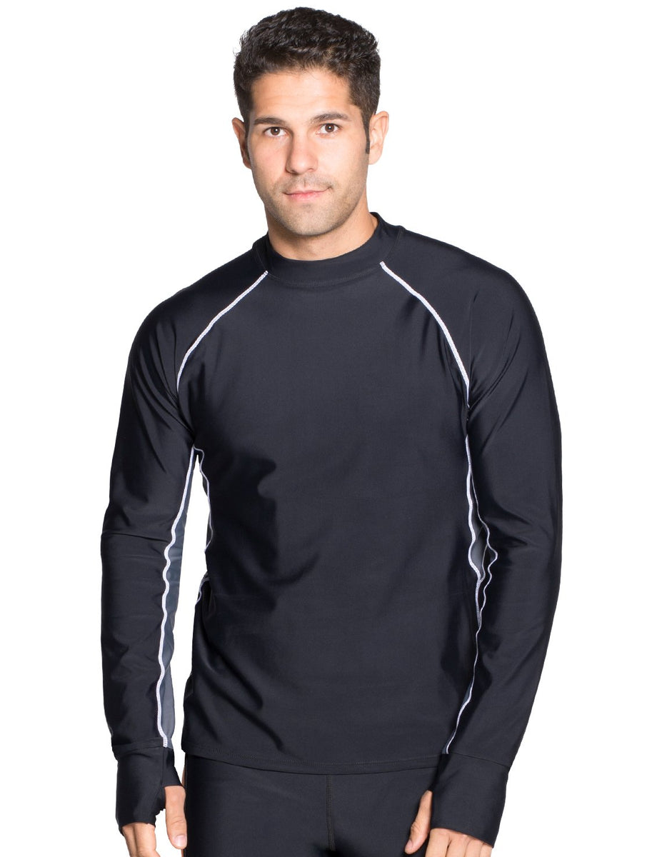 Men's Snorkel Long Sleeve Rash Guard - Black/Gray – Tuga & Family of Brands