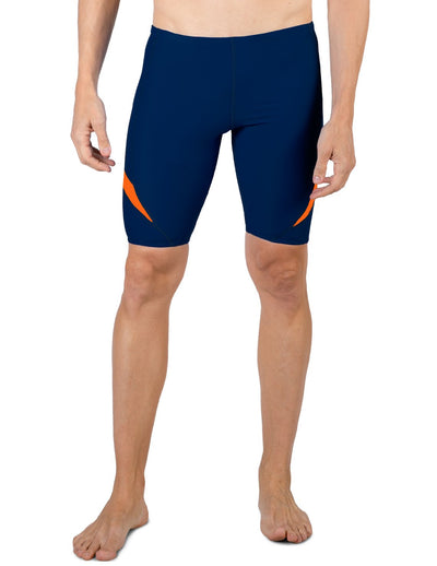 Men's Hydroactive Swim Short - Navy / Orange Tuga