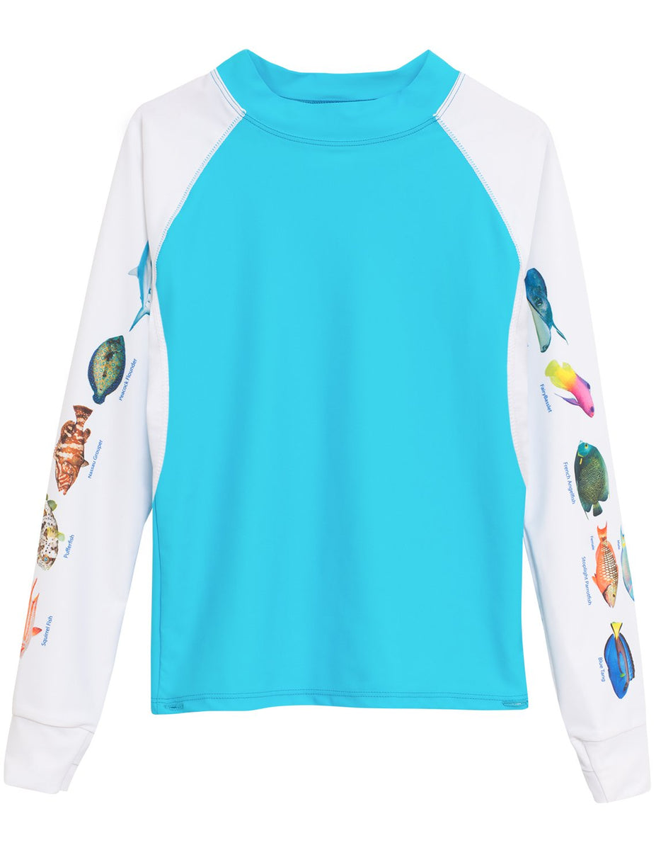 Men's Snorkel Caribbean Fish ID Rash Guard Hawaii Tuga & Family of Brands