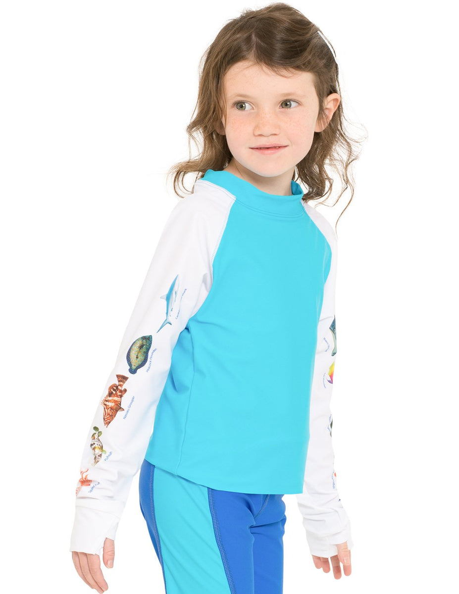 Snorkel Caribbean Fish ID Rash Guard Hawaii Tuga & Family of Brands