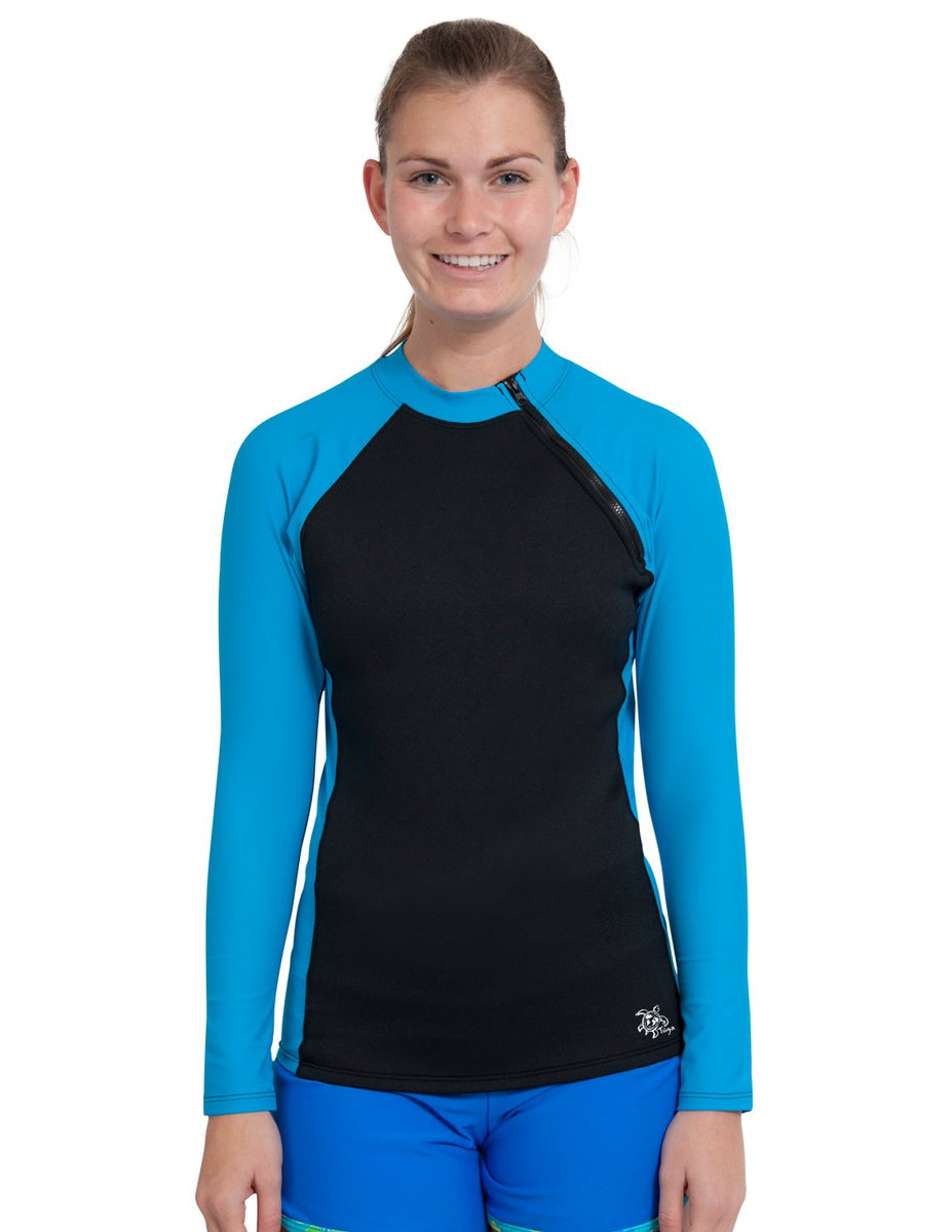 Womens thermal swim shirt clearance