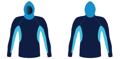 MEN AND WOMEN CUSTOM SNORKEL HOODIE LONG SLEEVE RASH GUARD Tuga