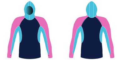 MEN AND WOMEN CUSTOM SNORKEL HOODIE LONG SLEEVE RASH GUARD Tuga