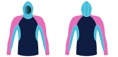 MEN AND WOMEN CUSTOM SNORKEL HOODIE LONG SLEEVE RASH GUARD Tuga