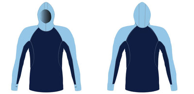 MEN AND WOMEN CUSTOM SNORKEL HOODIE LONG SLEEVE RASH GUARD Tuga