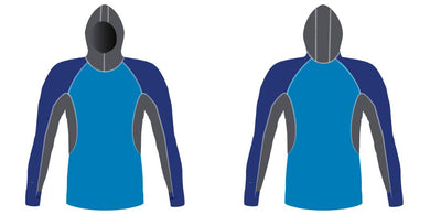 MEN AND WOMEN CUSTOM SNORKEL HOODIE LONG SLEEVE RASH GUARD Tuga