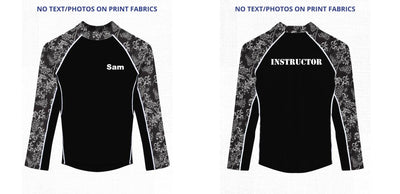 Custom Rash Guard (Kids, Women, Men) Long Sleeve Tuga