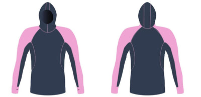 MEN AND WOMEN CUSTOM SNORKEL HOODIE LONG SLEEVE RASH GUARD Tuga