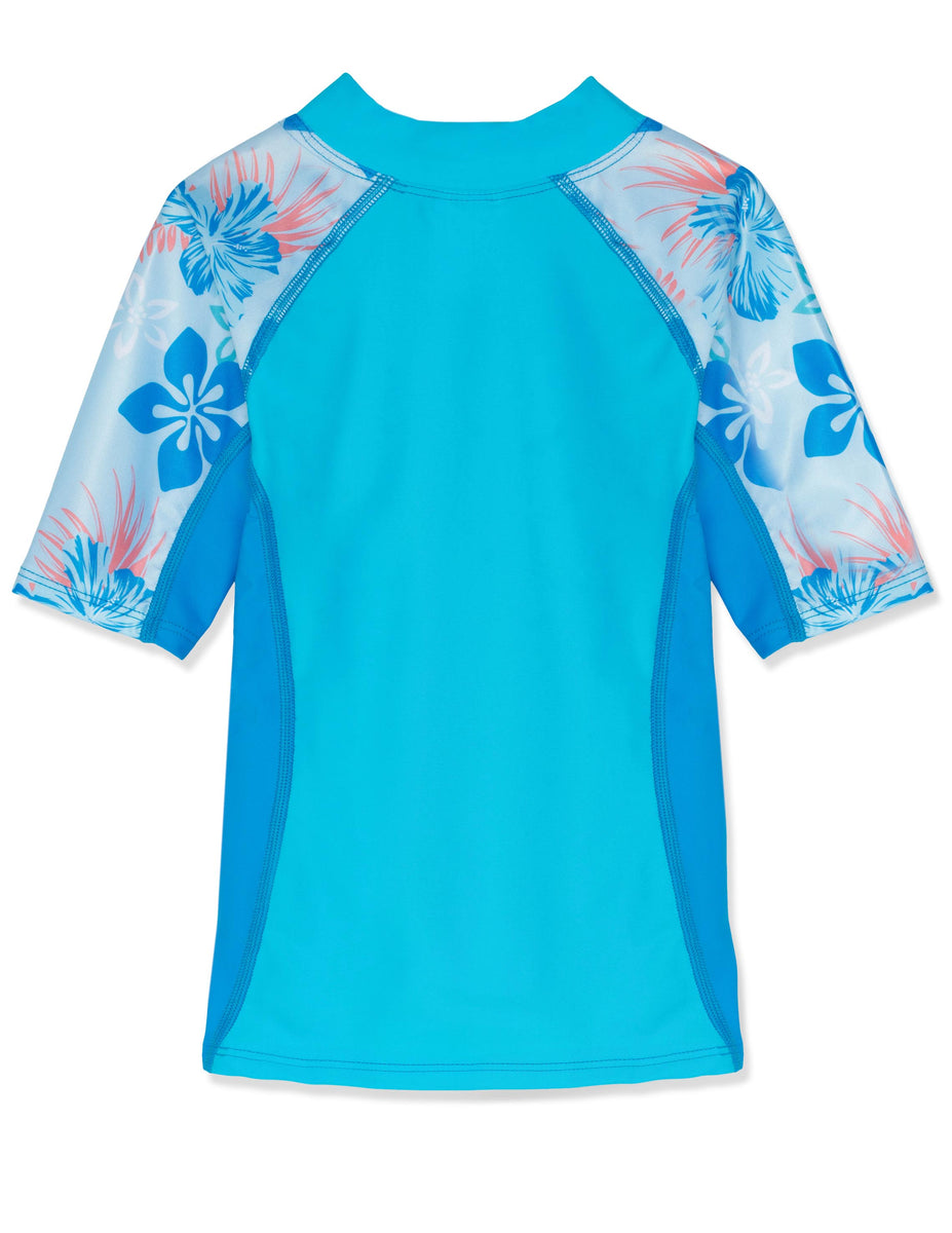 Seaside Short Sleeve Rash Guard - Celeste (MADE IN USA) – Tuga & Family ...