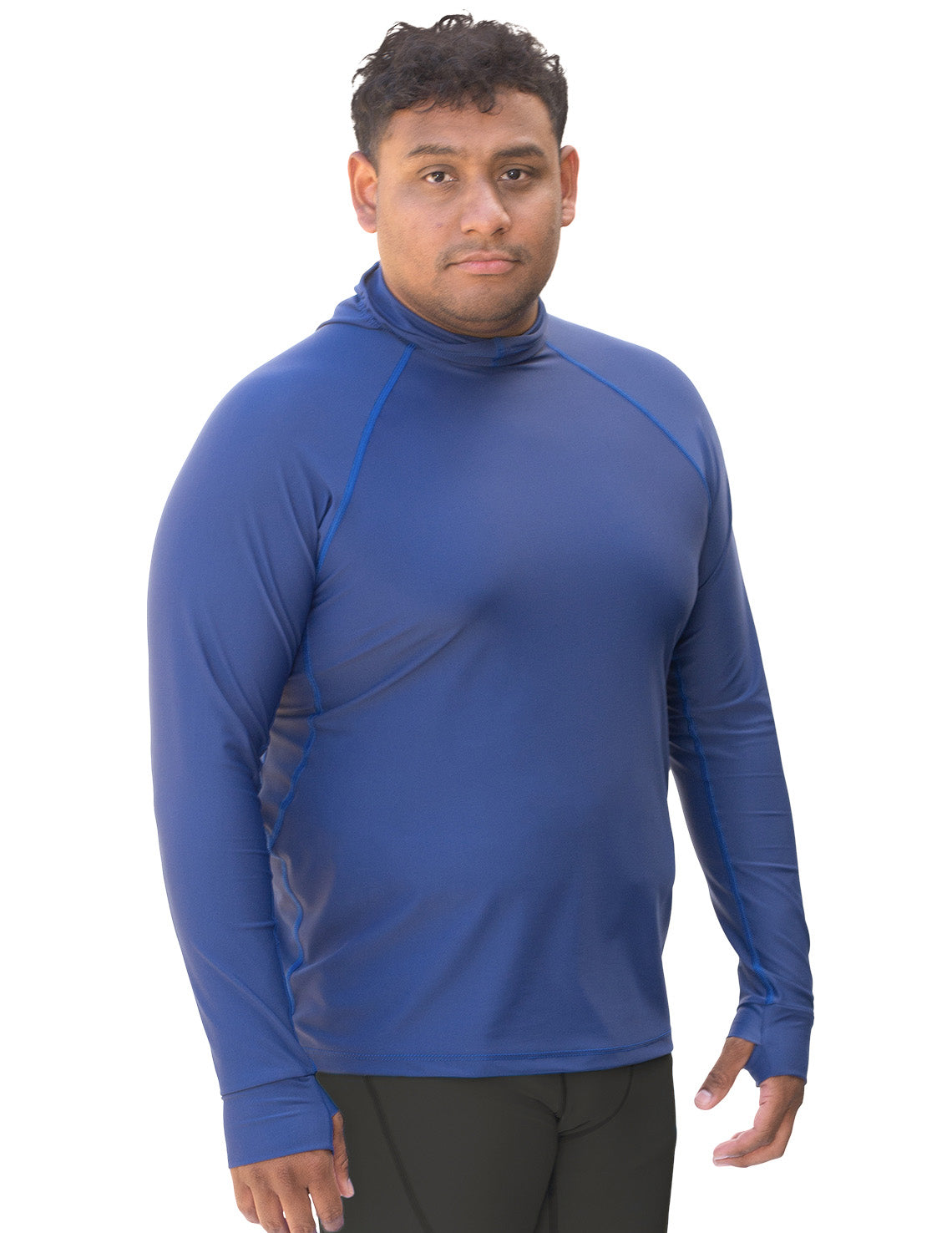 Men's Snorkel Hoodie Long Sleeve Rash Guard - Navy