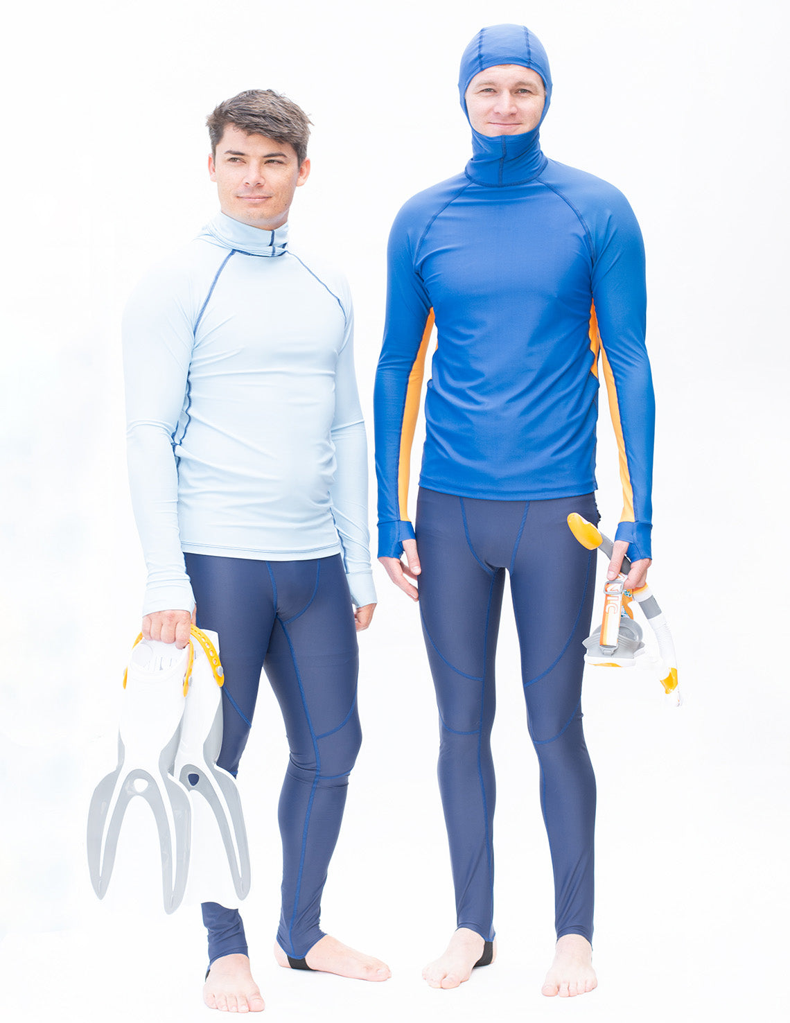 Men's Snorkel Hoodie Long Sleeve Rash Guard - Black Tuga