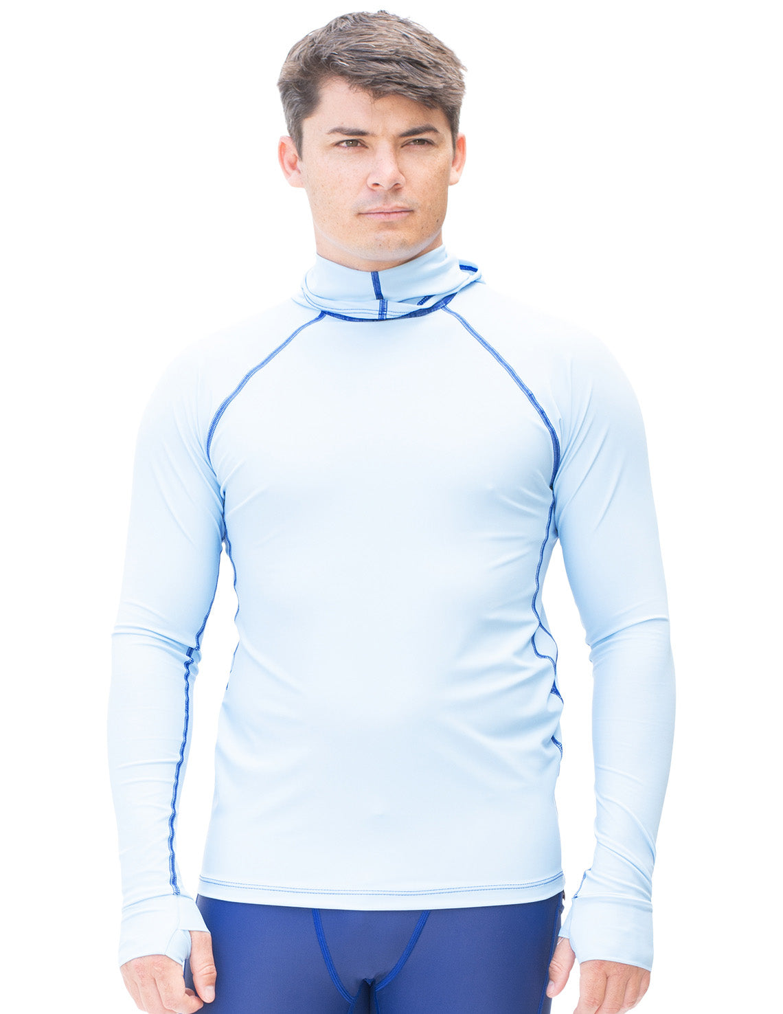 Men's Snorkel Hoodie Long Sleeve Rash Guard - Iceberg Tuga