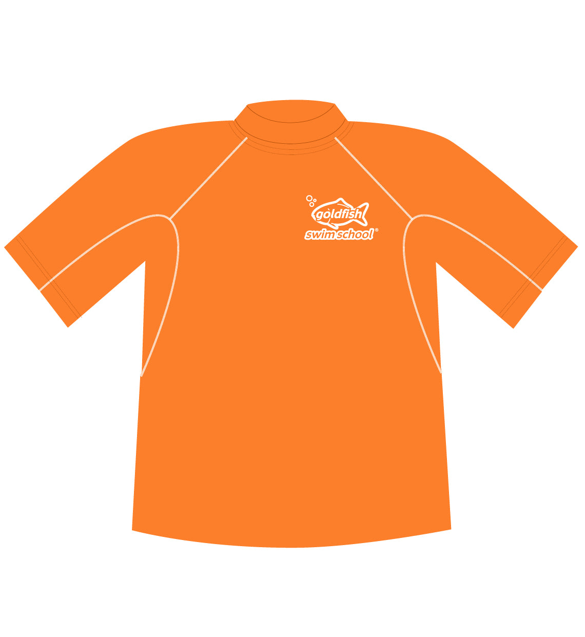 Goldfish Unisex S/S Rash Guard - SWIMOLOGIST Tuga
