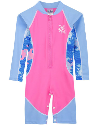 High Tide One Piece Sunsuit - Pink Wave Tuga