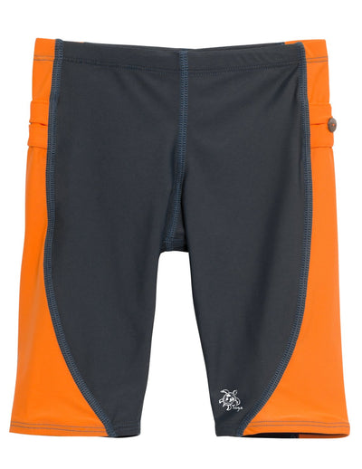 Snorkel Jammer Swim Short - Gray / Orange Tuga