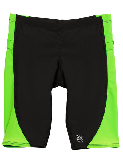 Snorkel Jammer Swim Short - Black / Neon Green Tuga