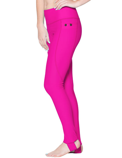 Women's Snorkel Stirrup Swim Legging - Fuchsia Tuga