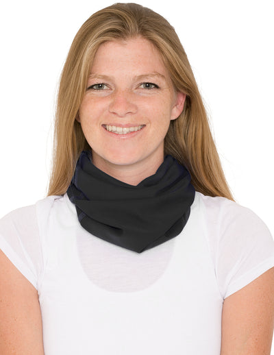 Neck Gaiter | Bandana, Balaclava, Headband | UPF 50+ Sun Protection | Black Tuga