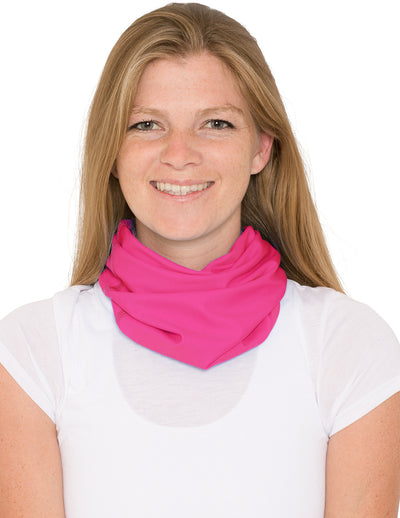 Neck Gaiter | Bandana, Balaclava, Headband | UPF 50+ Sun Protection | Fuchsia Tuga