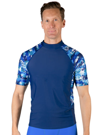 Mens Short Sleeve Rash Guard