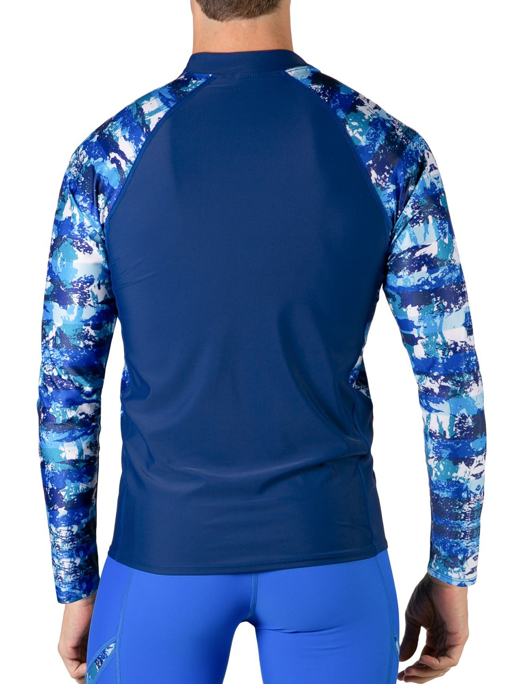 Chemise Rash Guard Costa Fishing Homme XXL Manches Longues Protection Solaire Bleu Numérique
