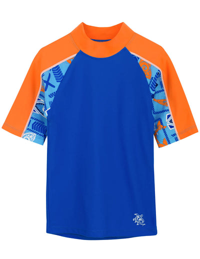 Breaker Short Sleeve Rash Guard - Lagoon Tuga