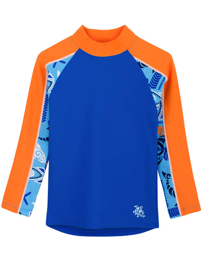 Tube Long Sleeve Rash Guard - Lagoon Tuga