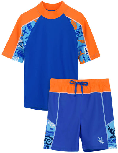 Breaker Rash Guard & Swim Short - Lagoon Tuga