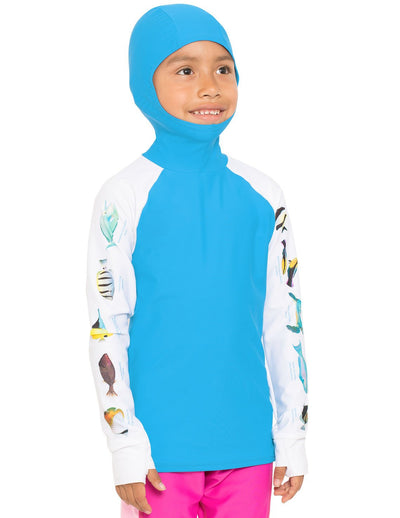 Snorkel Hoodie Rash Guard - Hawaii Fish ID - Hawaii Tuga