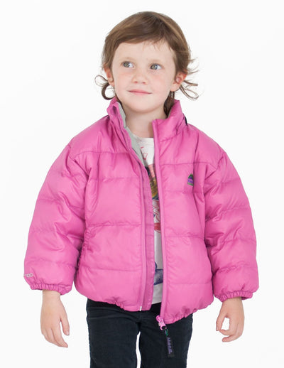 Kids Down Hooded Jacket - Rose Molehill