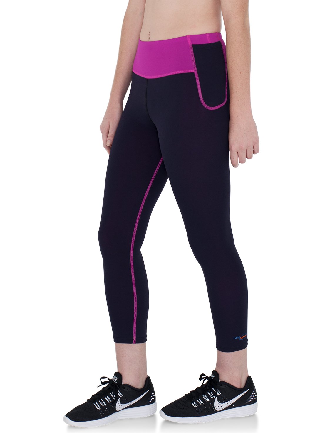Energy Exercise Capris - Pink & Black – Tuga & Family of Brands