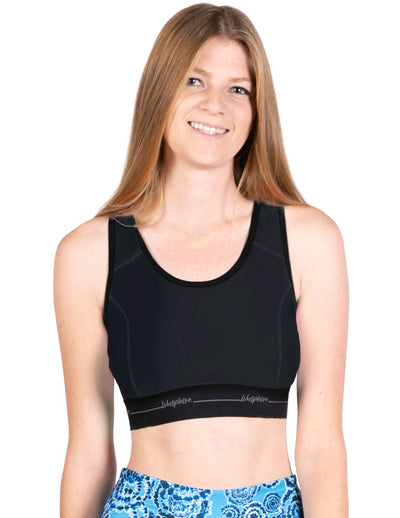 Ease Sports Bra - Black Loko Sphere