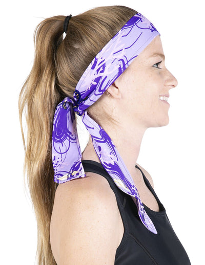 Tie Headband - Undersea Lavender Loko Sphere