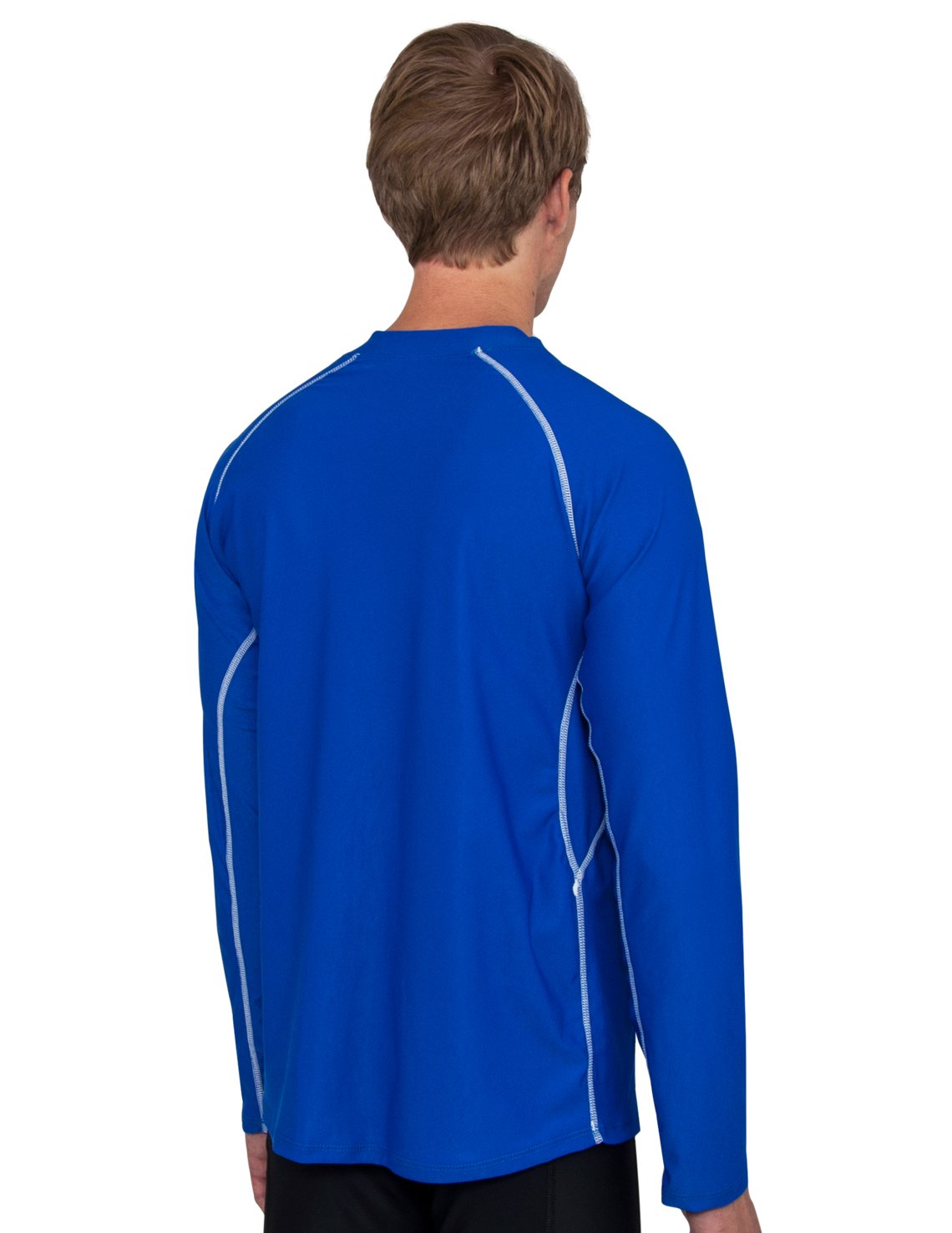 Men's Chlorine Resistant Long Sleeve Rash Guard Royal Tuga & Family