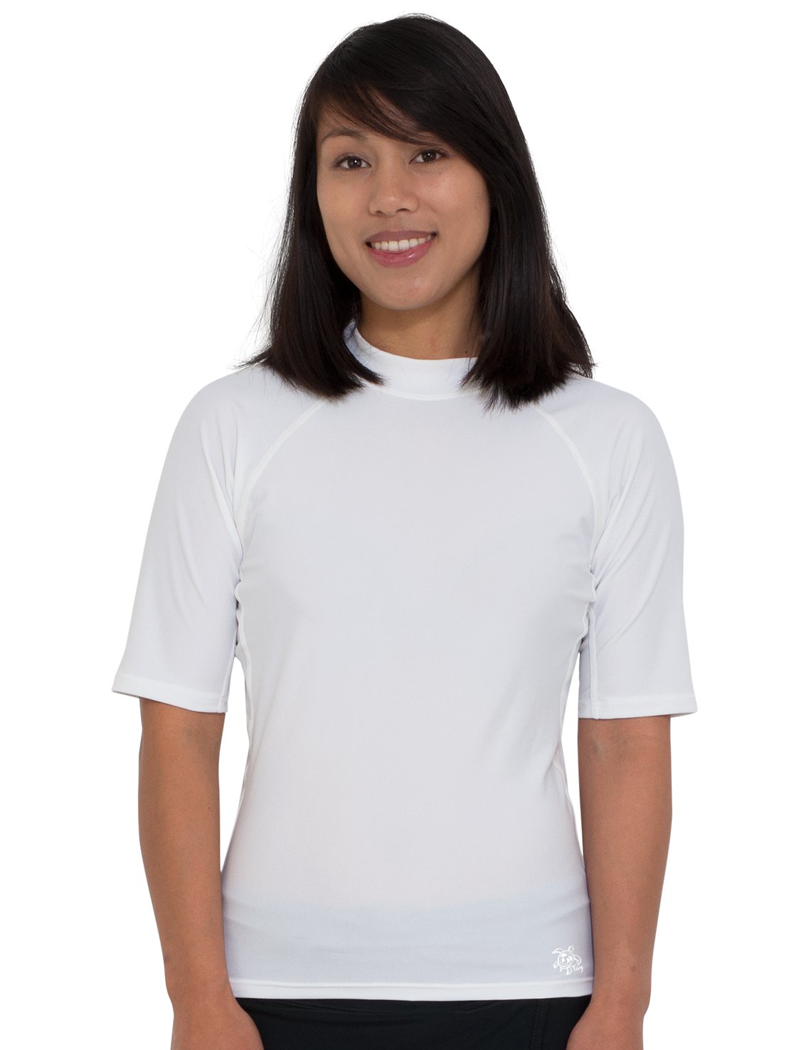 Women's Chlorine Resistant S/S Rash Guard White Tuga & Family of Brands
