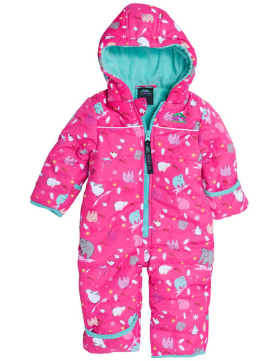 Cozy Bunting Suit - Frosty Pink Molehill