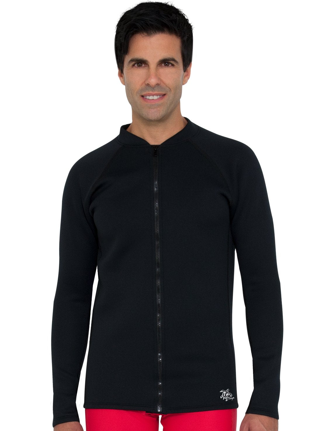 Men's Thermal Zip Top Black Tuga & Family of Brands
