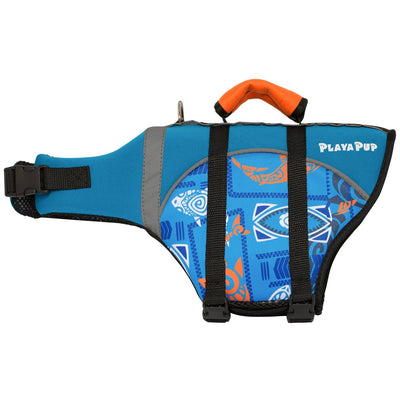 Pet Flotation Device - Tribal Shark Night Blue PlayaPup