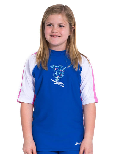 Short Sleeve Rash Guard - Buttercup SunBusters Kids