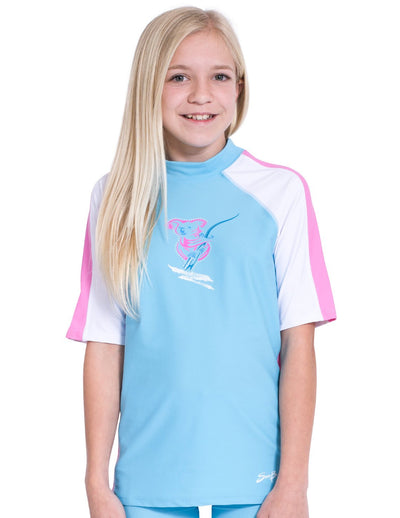 Short Sleeve Rash Guard - Mallow SunBusters Kids