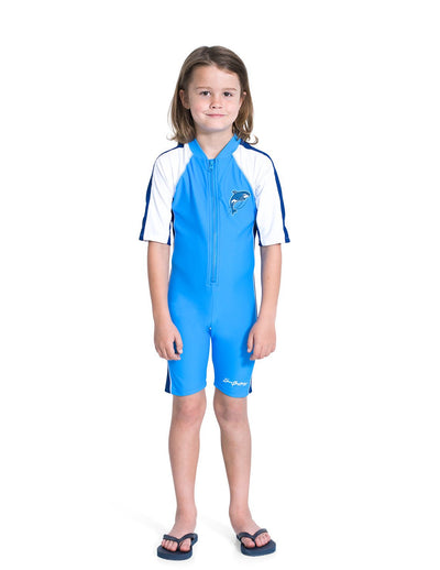 Short Sleeve One-Piece Swimsuit - Splash SunBusters Kids