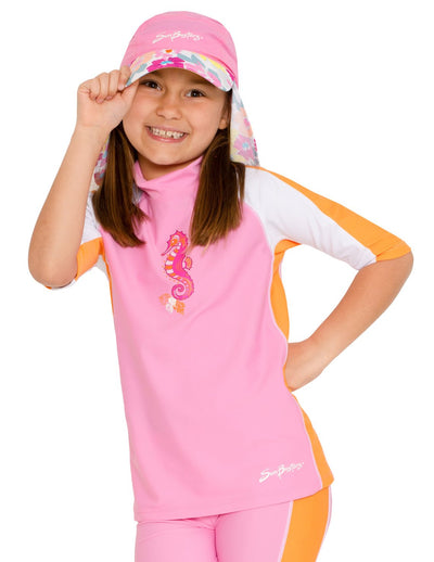 Flap Sun Hat - Prettyberry Pink SunBusters Kids