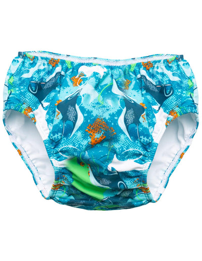 Re-usable Swim Diaper - Sapphire Manta SunBusters Kids